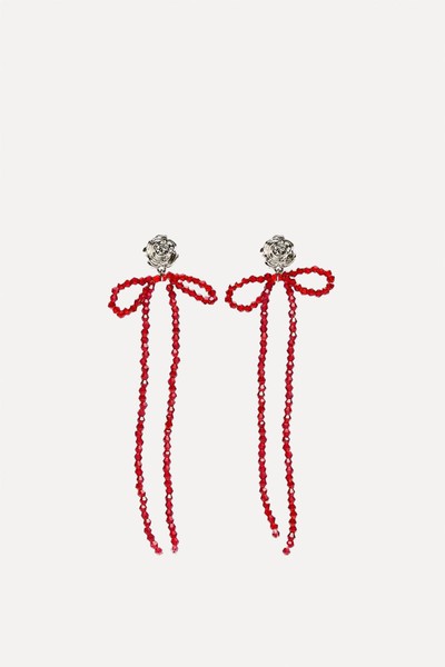 Rose Bow Earrings from Stradivarius