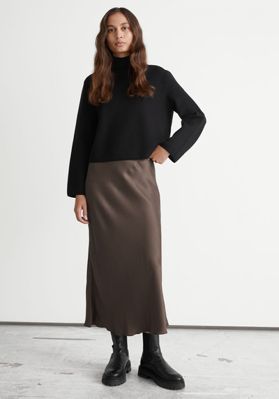 A-Line Midi Skirt