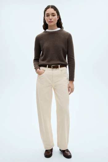 Bet High-Waisted Corduroy Balloon Trousers from Mango