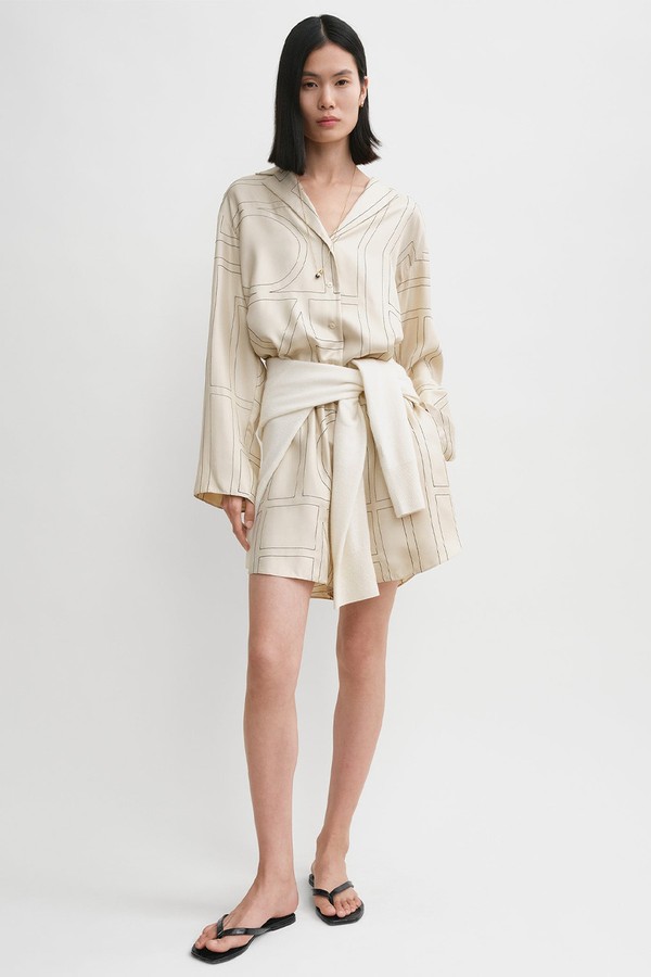 Monogram Silk PJ Top from TOTEME
