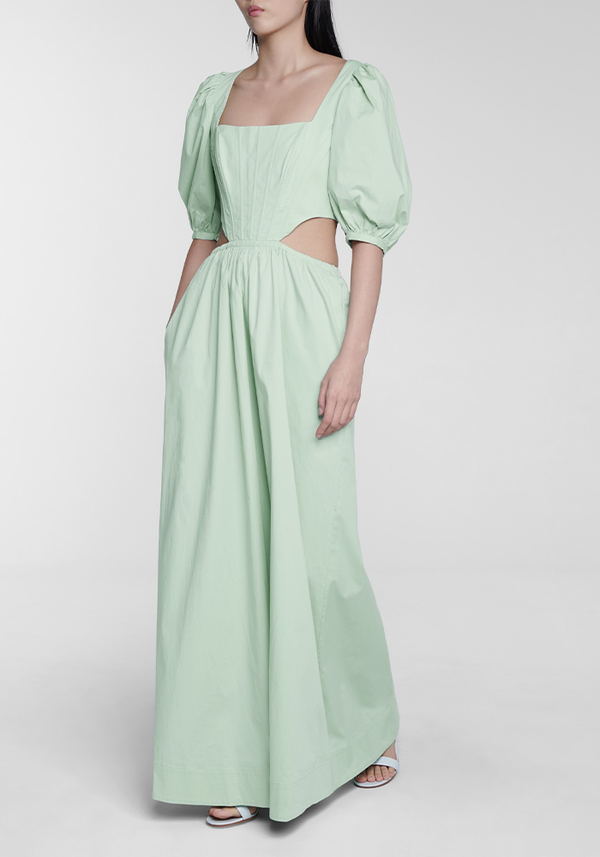 Astro Stretch-Cotton Maxi Dress from Staud