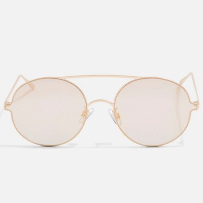 Luna Metal Round Sunglasses from Topshop