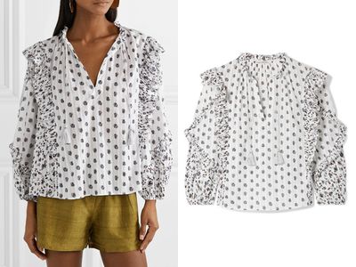 Kati Floral-Print Cotton-Gauze Blouse from Ulla Johnson