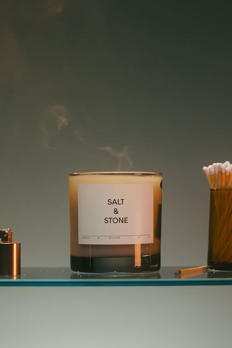 Santal & Vetiver Candle from Salt & Stone