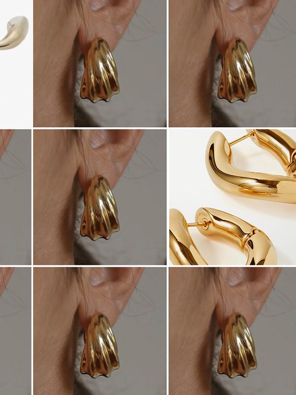 25 Chunky Gold Hoops To Buy Now