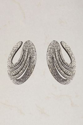 Lieve Crystal Silver Earrings, €210 | So-Le Studio