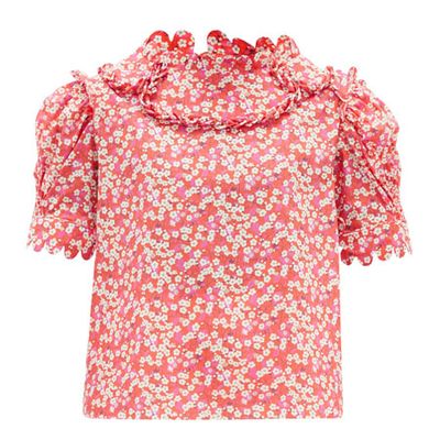 Imperia Floral-Print Cotton Blouse from Horror Vacui