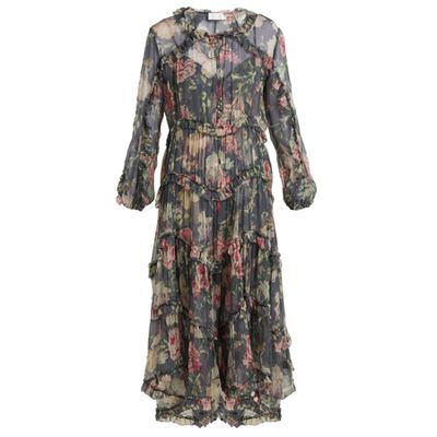 Floral-Print Silk Dress from Zimmermann