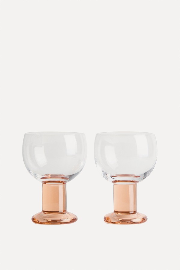 Set Of 2 Mouth-Blown Wine Glasses from H&M