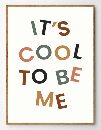 It's Cool To Be Me Print from Munks + Me