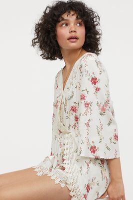 Playsuit With Lace from H&M