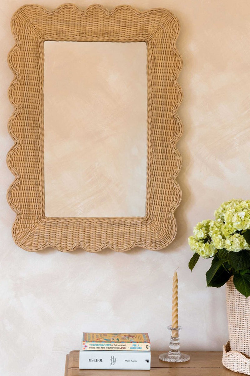 Mimi Scalloped Mirror from Hastshilp