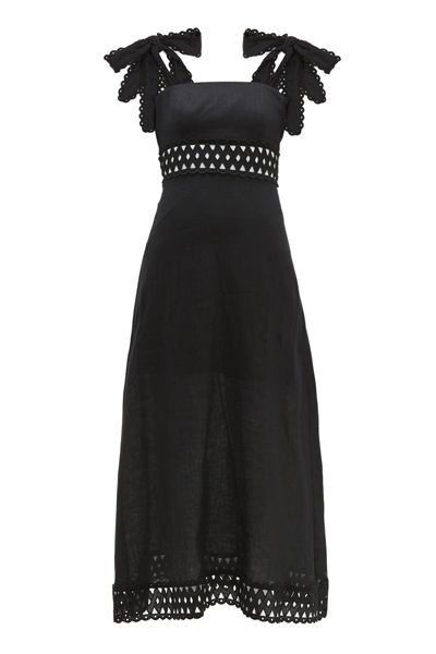 Verity Tie Shoulder Linen Maxi Dress from Zimmermann