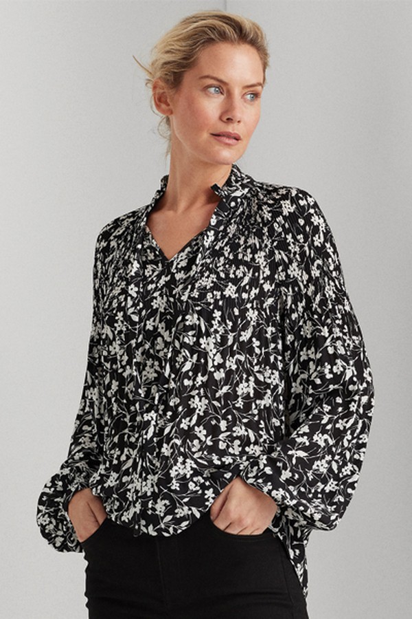 Georgette Tie-Neck Top