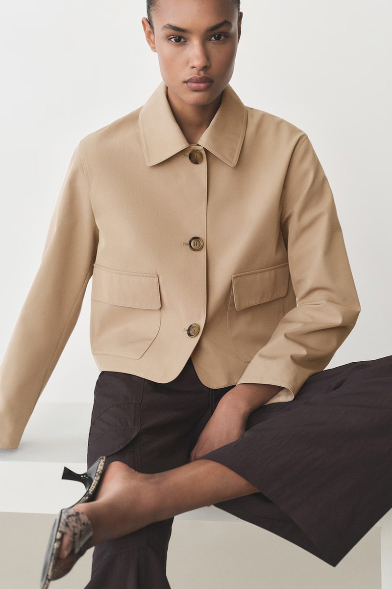 Cotton Jacket With Pockets