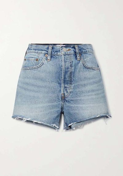 70s Frayed Denim Shorts from Re/Done