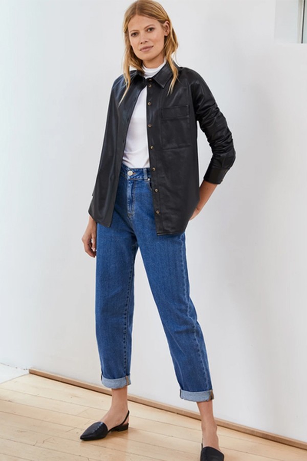 Rachel Leather Shirt from Baukjen