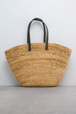 Jute Tote Bag from Zara