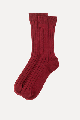 Cashmere Ribbed Socks  from Johnstons Of Elgin