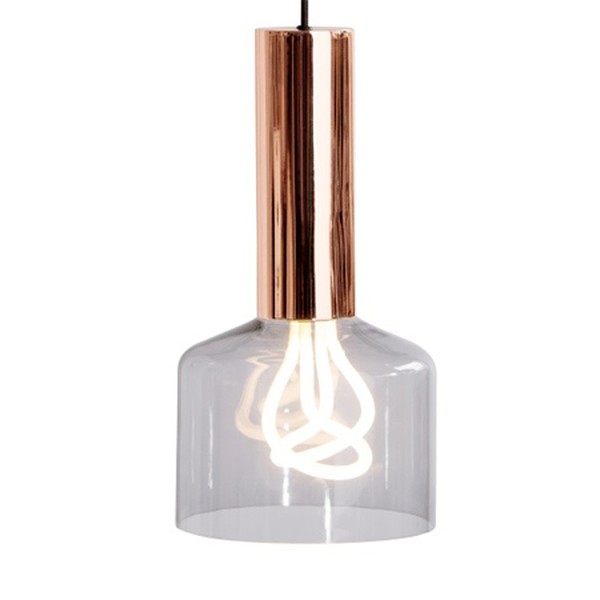 Smoke Grey & Copper Pendant