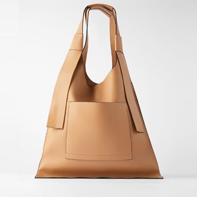 Tote Bag With Outer Pocket from Zara