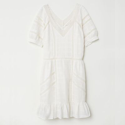 Cotton V Neck Dress from H&M 