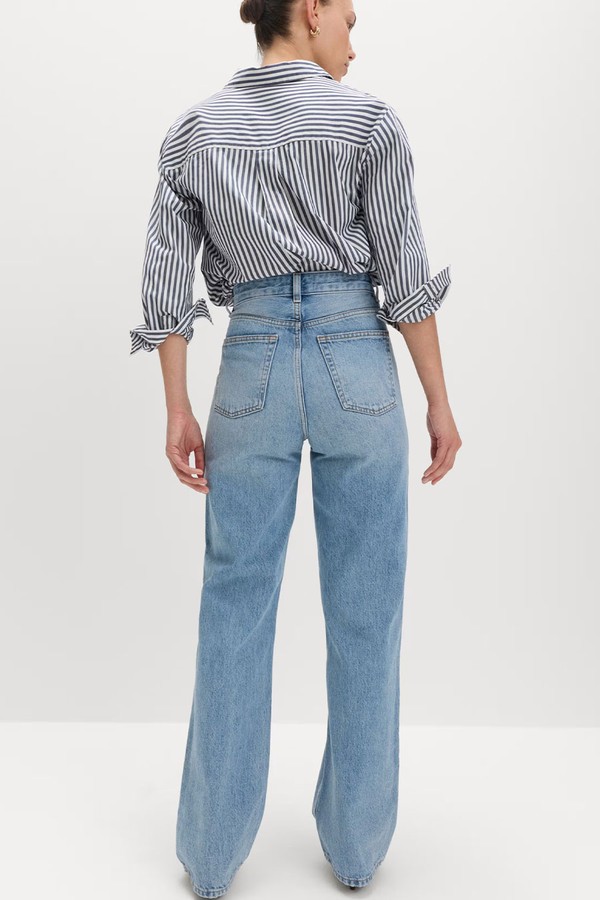 High Waisted Relaxed Straight Jeans