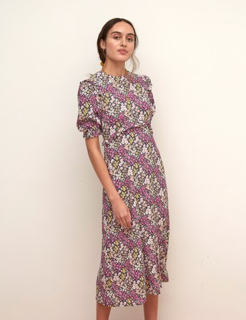 Floral Frill Detail Midaxi Tea Dress, £45