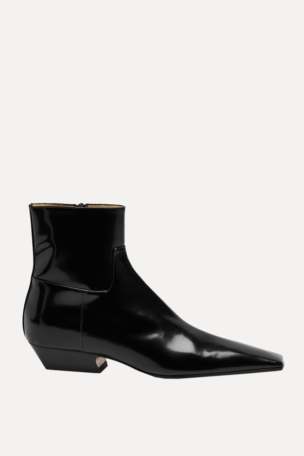 Marfa 30 Leather Ankle Boots from KHAITE 