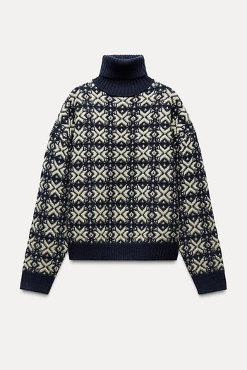 Jacquard Knit Sweater from Zara