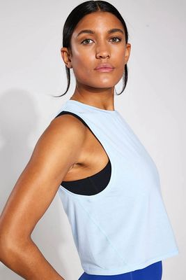 Crop It Crew Neck Relaxed Vest Top from YMO