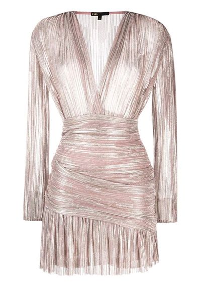 Runny Metallic-Effect Dress from Maje