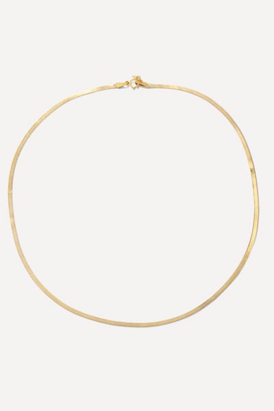 Herringbone 10-Karat Gold Necklace from Loren Stewart