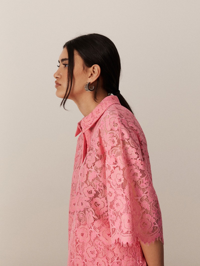 Lace Polo Shirt & Skirt Co-ord, £180