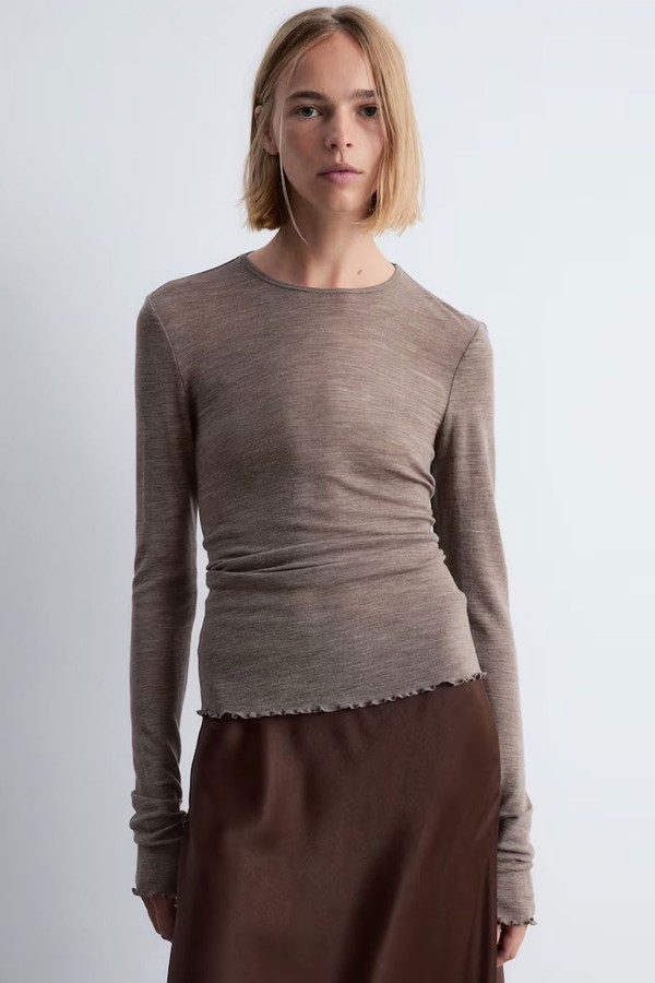Long-Sleeve Wool Top from & Other Stories