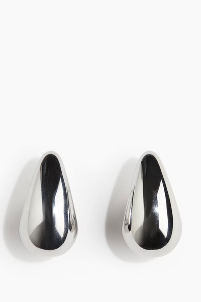 Stainless Steel Dome Earrings from H&M