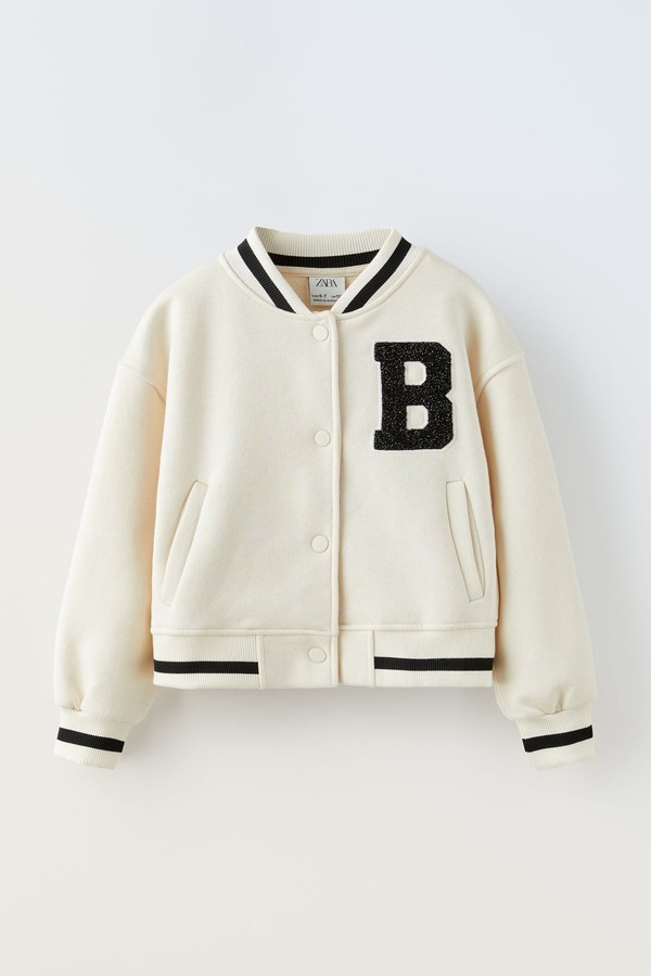 Flocked Patch Bomber Jacket