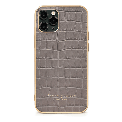 Leather IPhone Case With Gold Edge from Aspinal