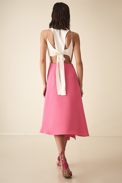 Bow Detail Midi Dress from Reiss