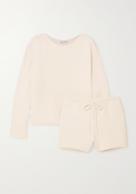 Cort Ribbed Organic Cotton Sweater And Short Set from Reformation