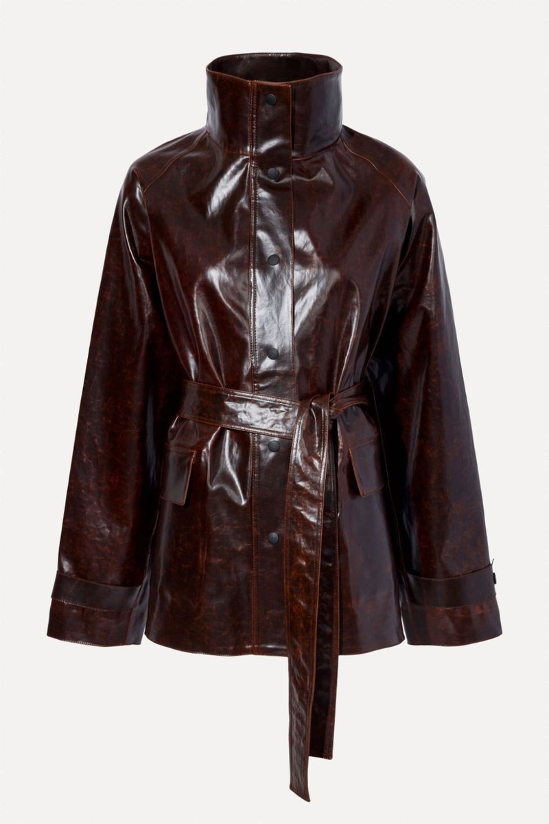 Finch Belted Coated Cotton-Blend Jacket from Proenza Schouler