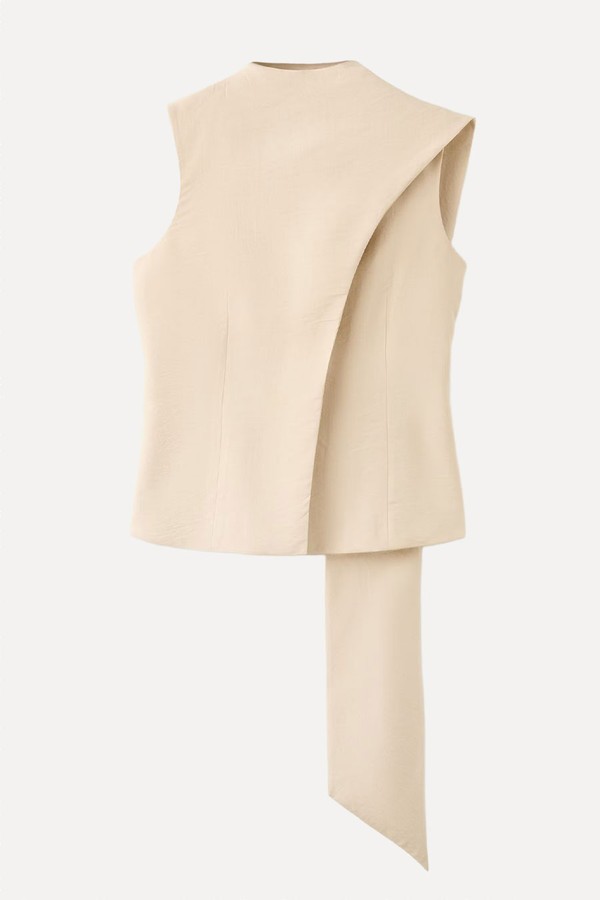 Lyocell Neck Scarf Top from Mango