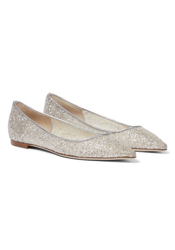 Romy Glitter Ballet Flats from Jimmy Choo