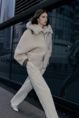 Oversized Shearling Coat