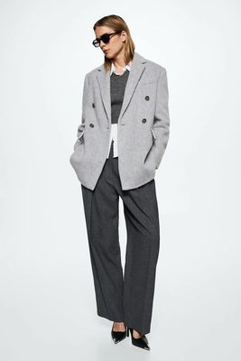 Wool Double-Breasted Coat from Mango