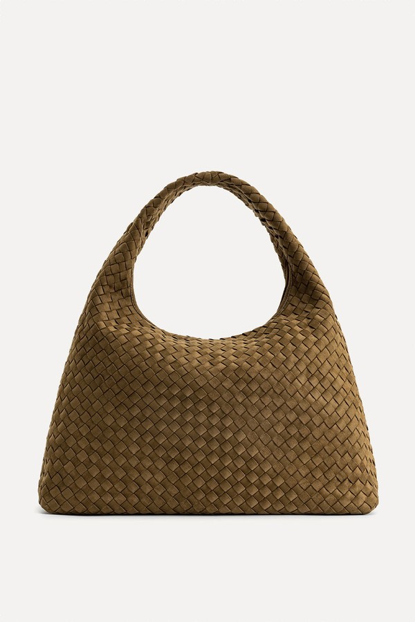 Iaura Faux Suede Woven Shoulder Bag from JW Pei