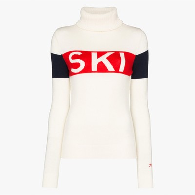 White Ski Stripe Turtle Neck from Perfect Moment