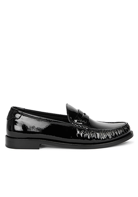 Le Loafer Black Patent Leather Penny Loafers  from Saint Laurent