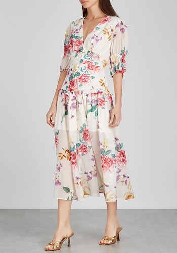 About Us Floral-Print Chiffon Midi Dress, £210 | Keepsake