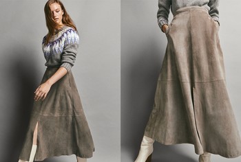 Suede Skirt, £599